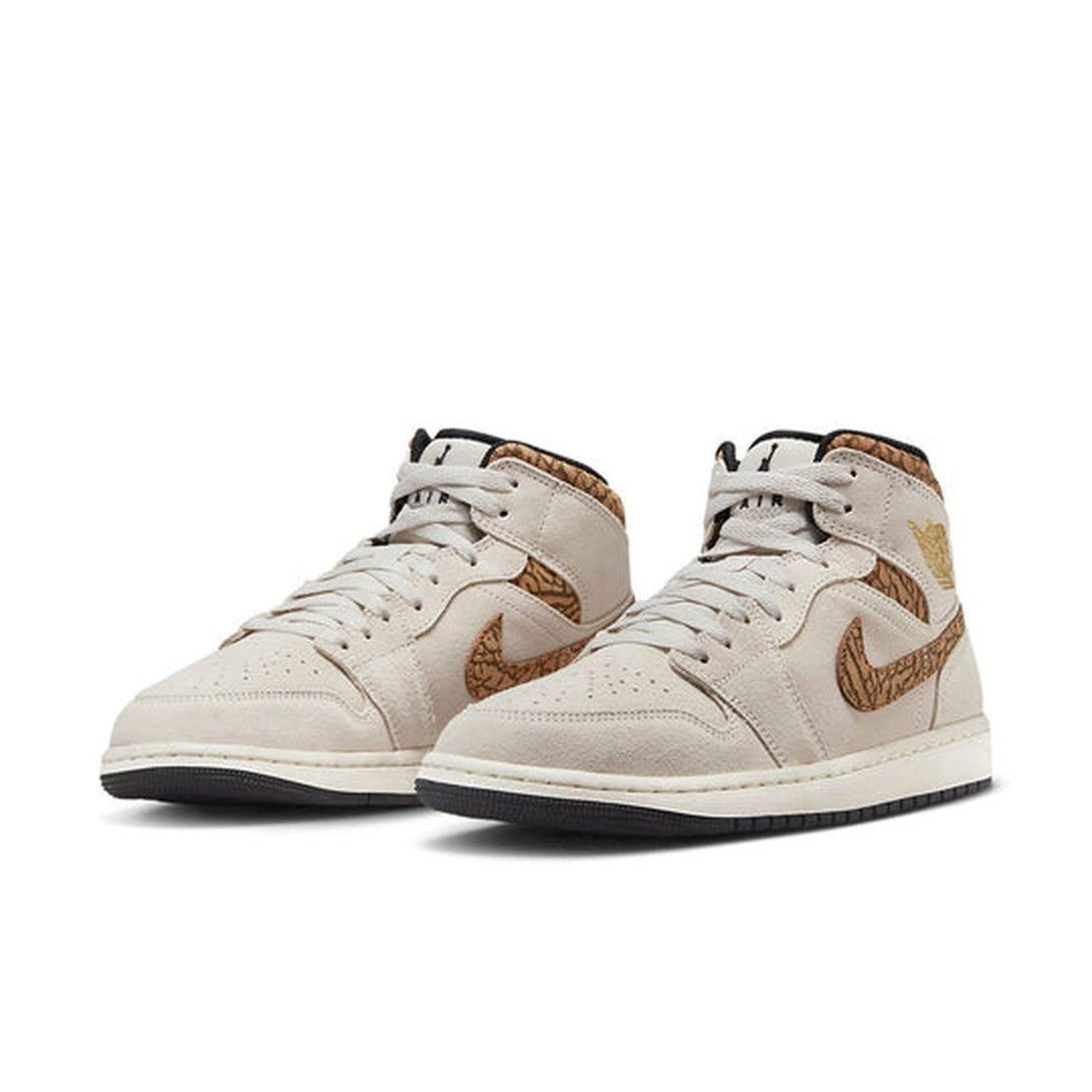 Air Jordan 1 Mid SE 'Brown Elephant'- Streetwear Fashion 950 - levefly.com