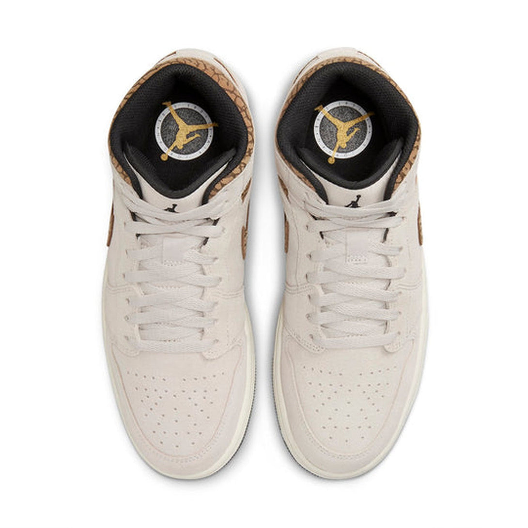 Air Jordan 1 Mid SE 'Brown Elephant'- Streetwear Fashion 950 - levefly.com