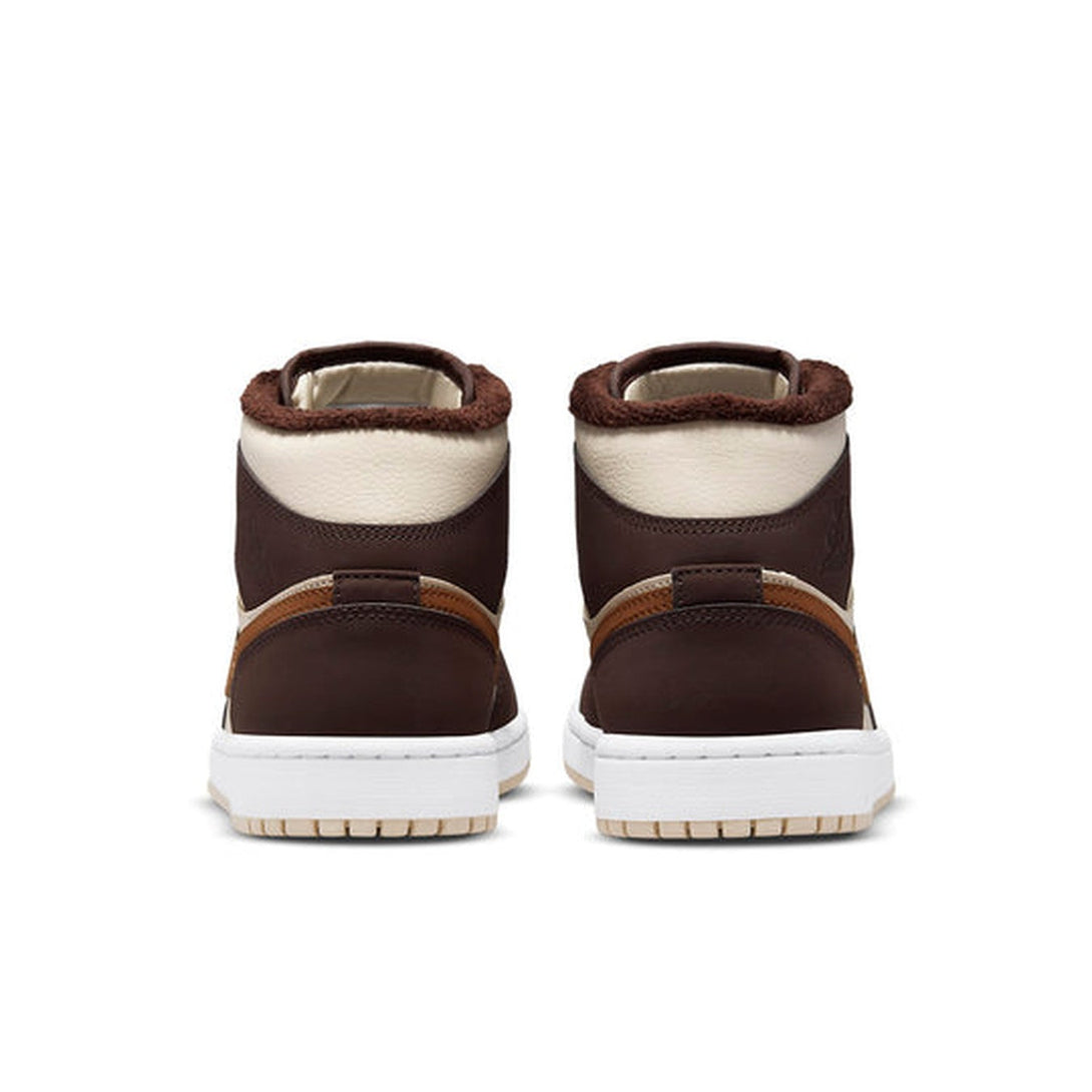 Air Jordan 1 Mid SE 'Cream Dark Chocolate' Wmns- Streetwear Fashion 950 - levefly.com