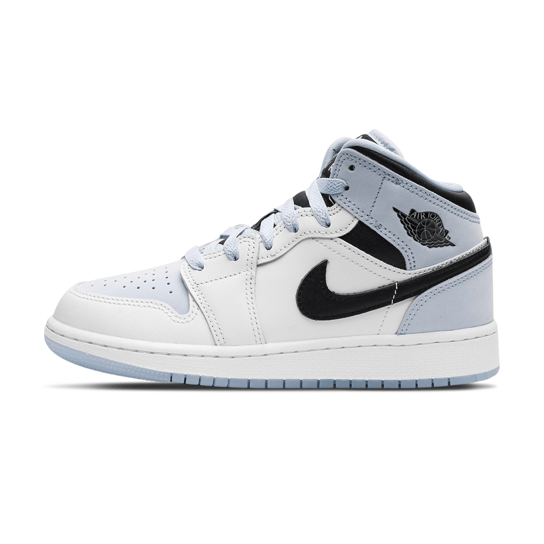 Air Jordan 1 Mid SE GS 'White Ice Blue'- Streetwear Fashion 950 - levefly.com