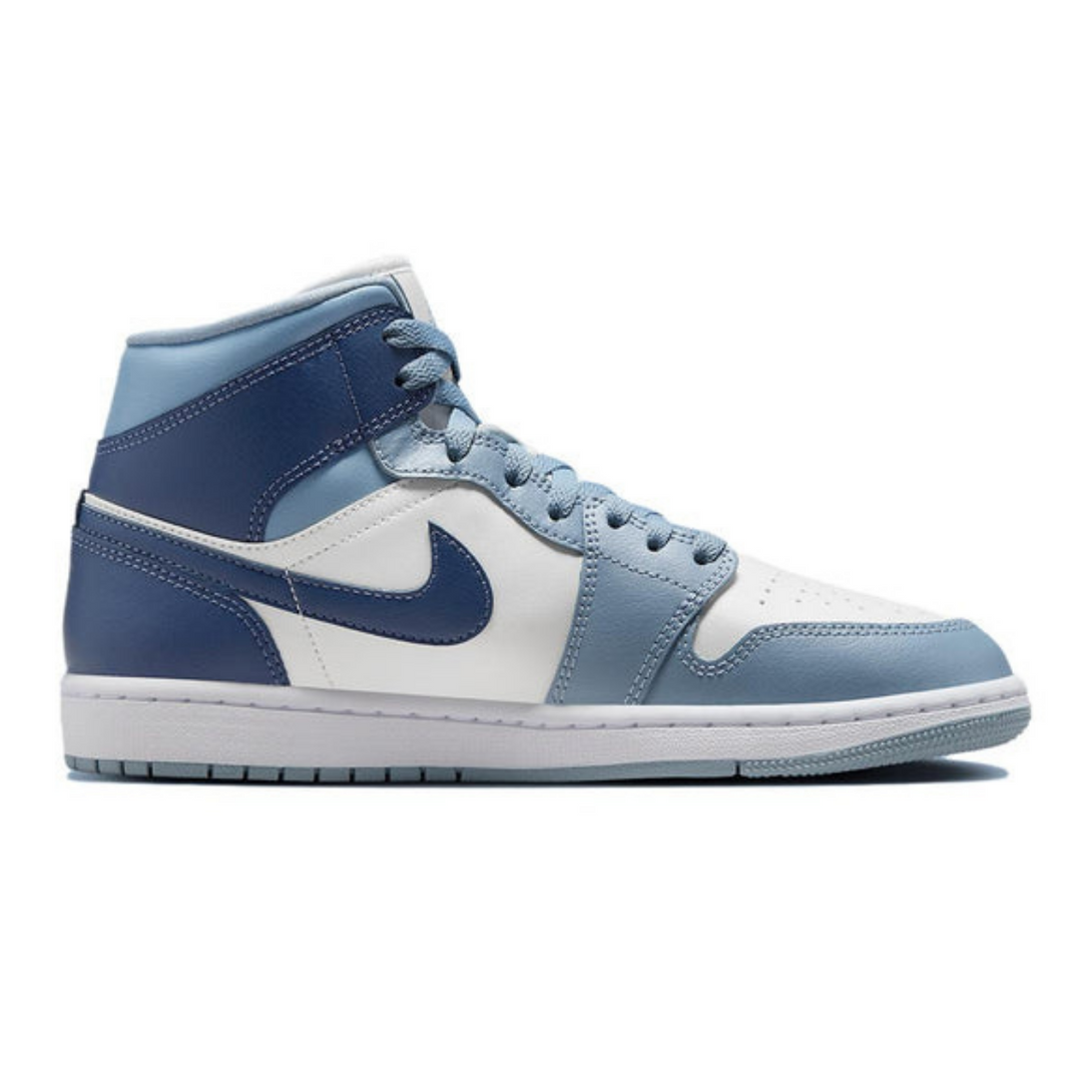 Air Jordan 1 Mid 'Two-Tone Blue'- Streetwear Fashion 950 - levefly.com