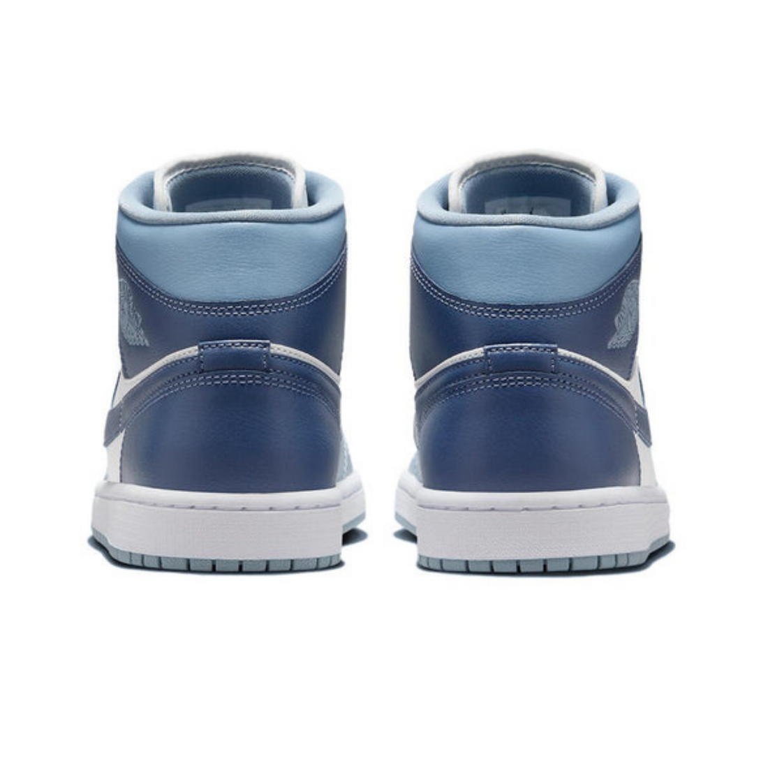 Air Jordan 1 Mid 'Two-Tone Blue'- Streetwear Fashion 950 - levefly.com