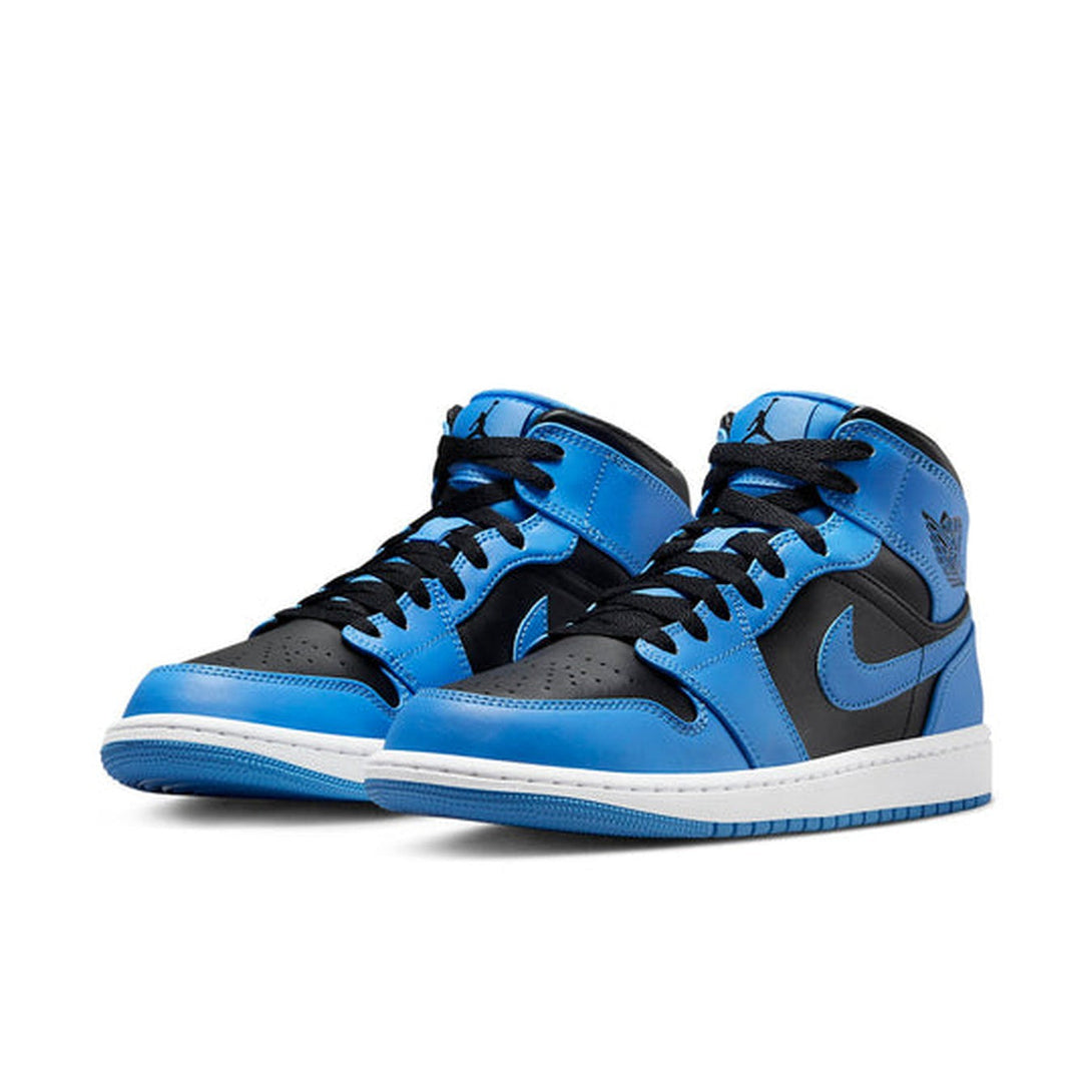 Air Jordan 1 Mid 'University Blue Black'- Streetwear Fashion 950 - levefly.com