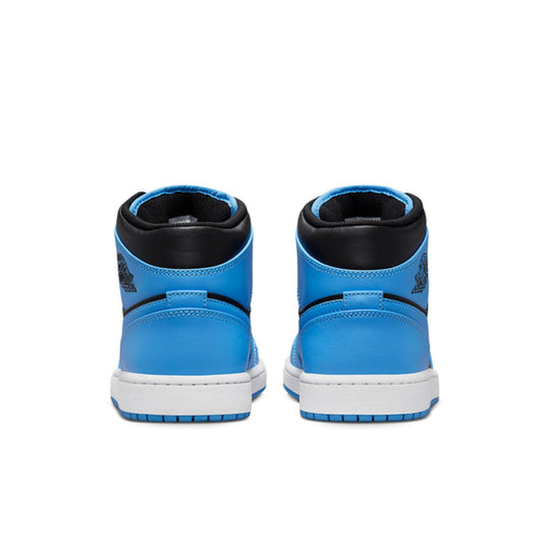 Air Jordan 1 Mid 'University Blue Black'- Streetwear Fashion 950 - levefly.com