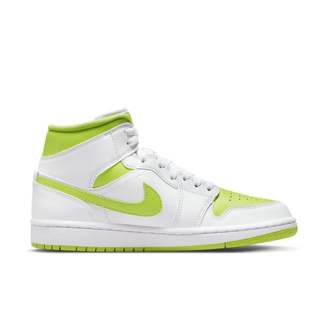 Air Jordan 1 Mid 'White Lime' Wmns- Streetwear Fashion 950 - levefly.com