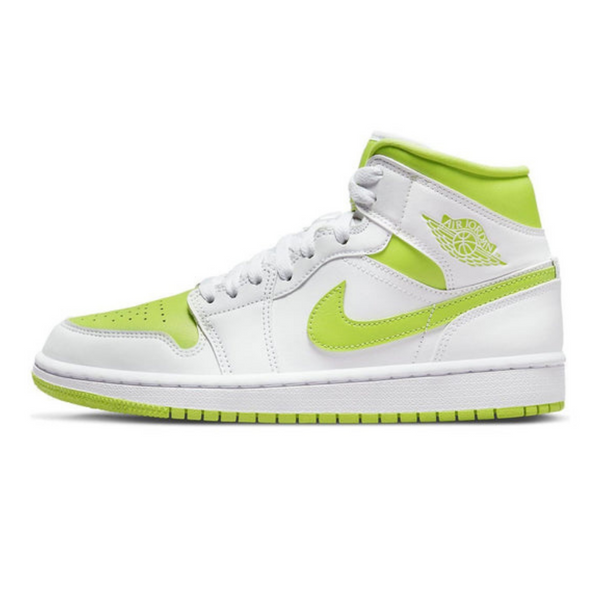 Air Jordan 1 Mid 'White Lime' Wmns- Streetwear Fashion 950 - levefly.com