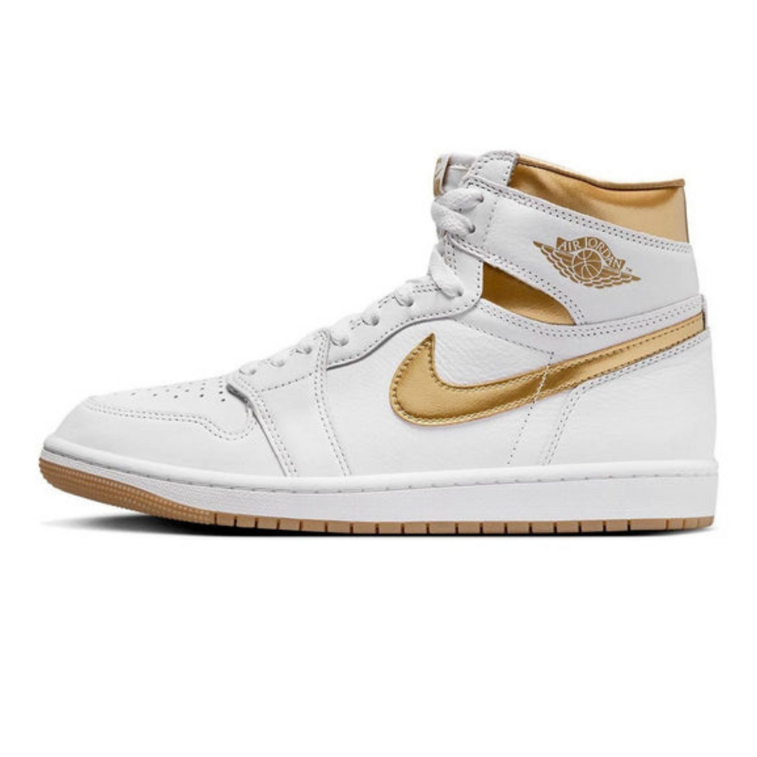 Air Jordan 1 OG 'White Metallic Gold' Wmns- Streetwear Fashion 950 - levefly.com