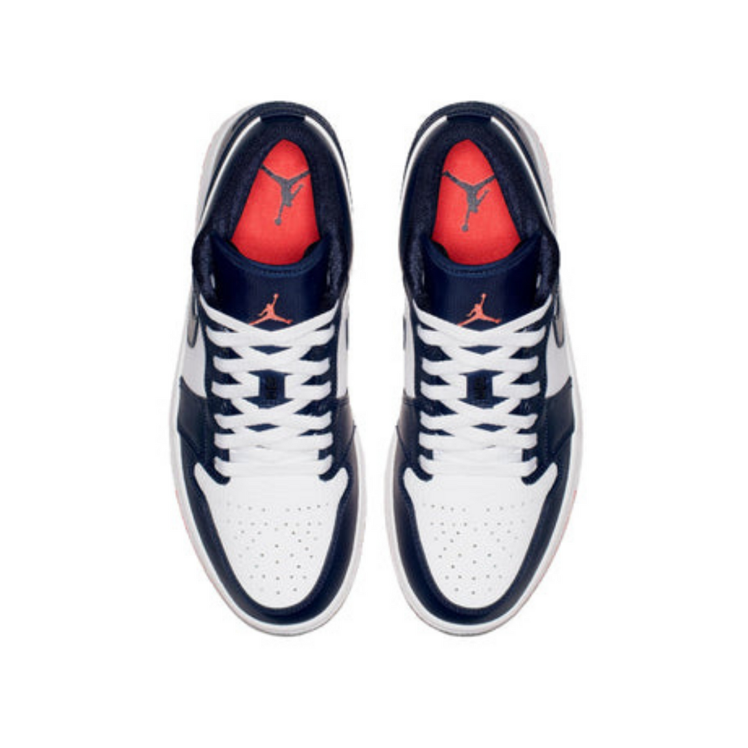 Air Jordan 1 Retro Low 'Obsidian Ember Glow'- Streetwear Fashion 950 - levefly.com