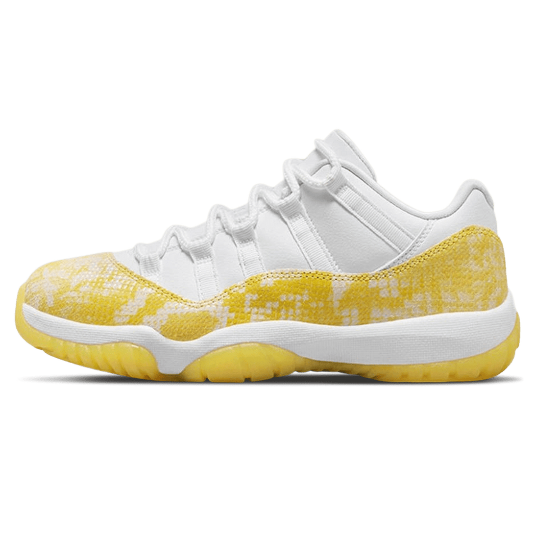 Air Jordan 11 Retro Low Wmns 'Yellow Snakeskin'- Streetwear Fashion 950 - levefly.com