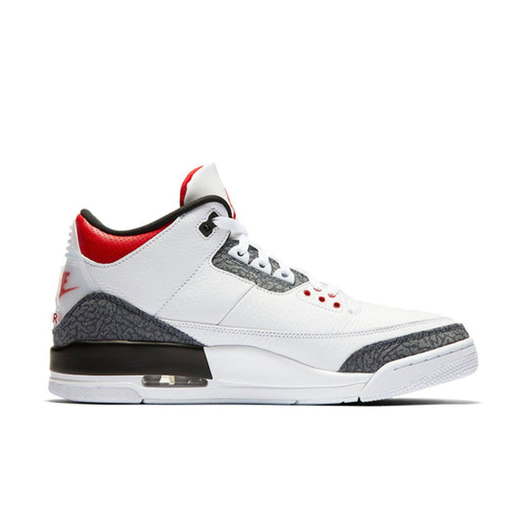 Air Jordan 3 Retro Denim SE 'Fire Red'- Streetwear Fashion 950 - levefly.com