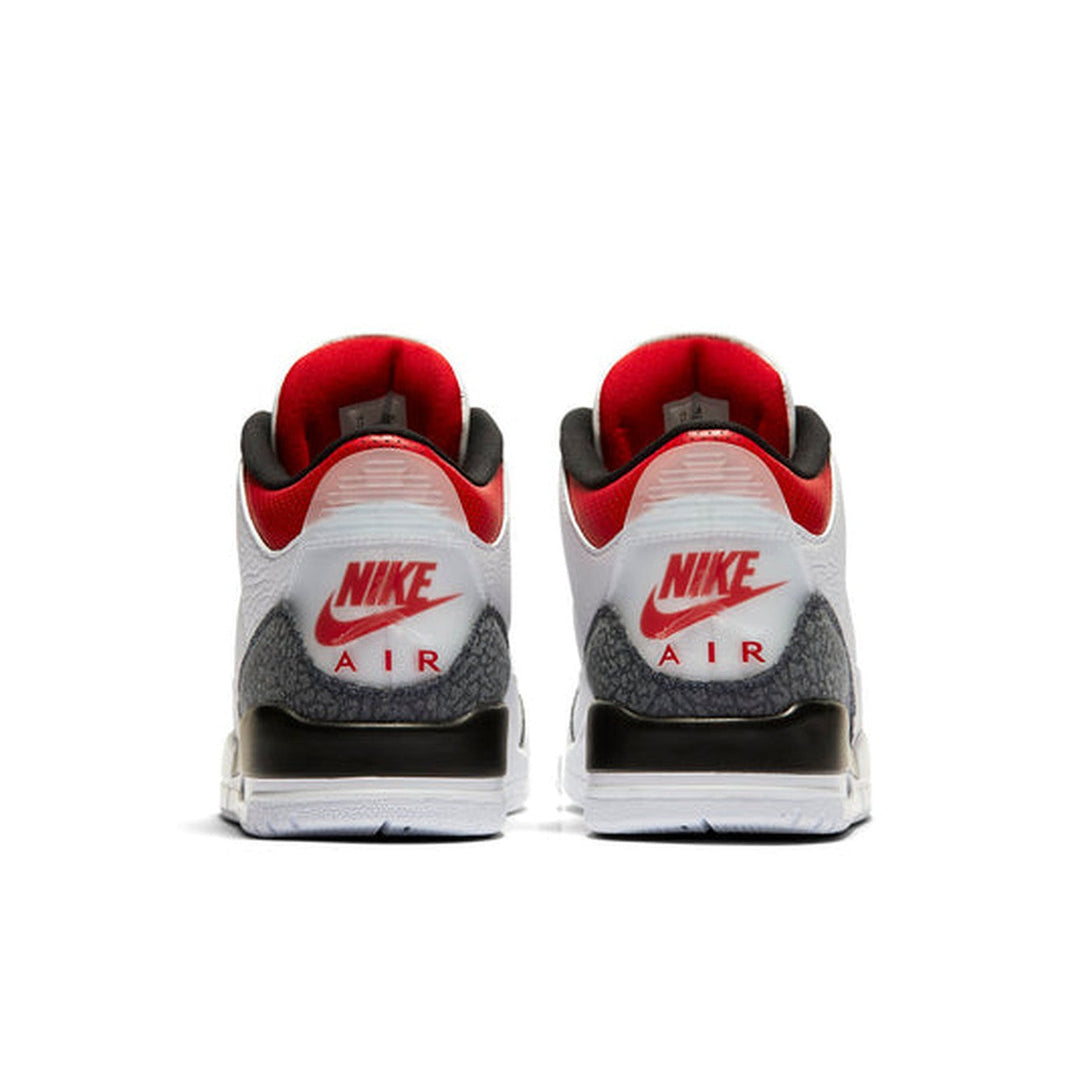 Air Jordan 3 Retro Denim SE 'Fire Red'- Streetwear Fashion 950 - levefly.com