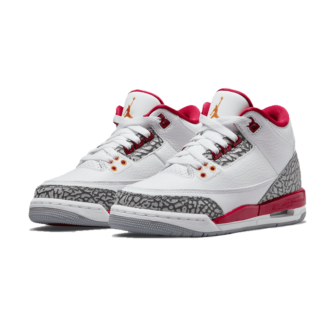 Air Jordan 3 Retro GS 'Cardinal Red'- Streetwear Fashion 950 - levefly.com