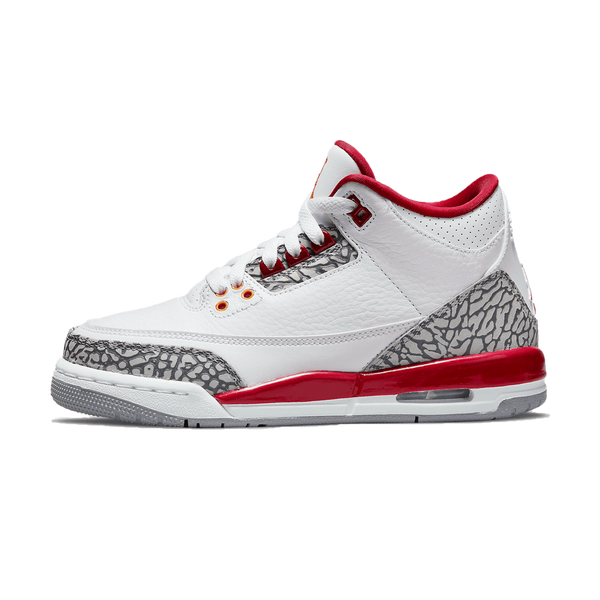 Air Jordan 3 Retro GS 'Cardinal Red'- Streetwear Fashion 950 - levefly.com