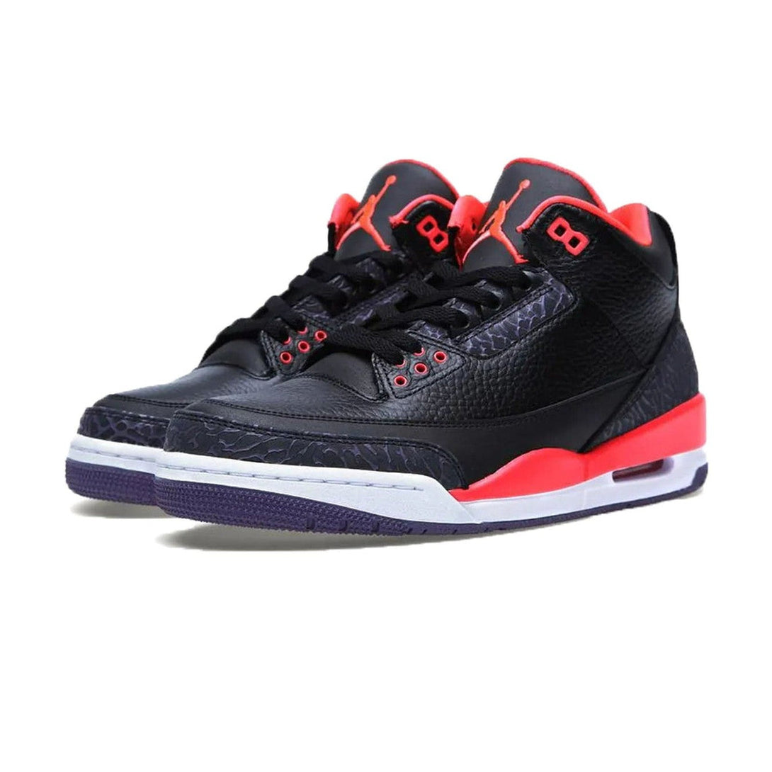 Air Jordan 3 Retro GS 'Crimson'- Streetwear Fashion 950 - levefly.com