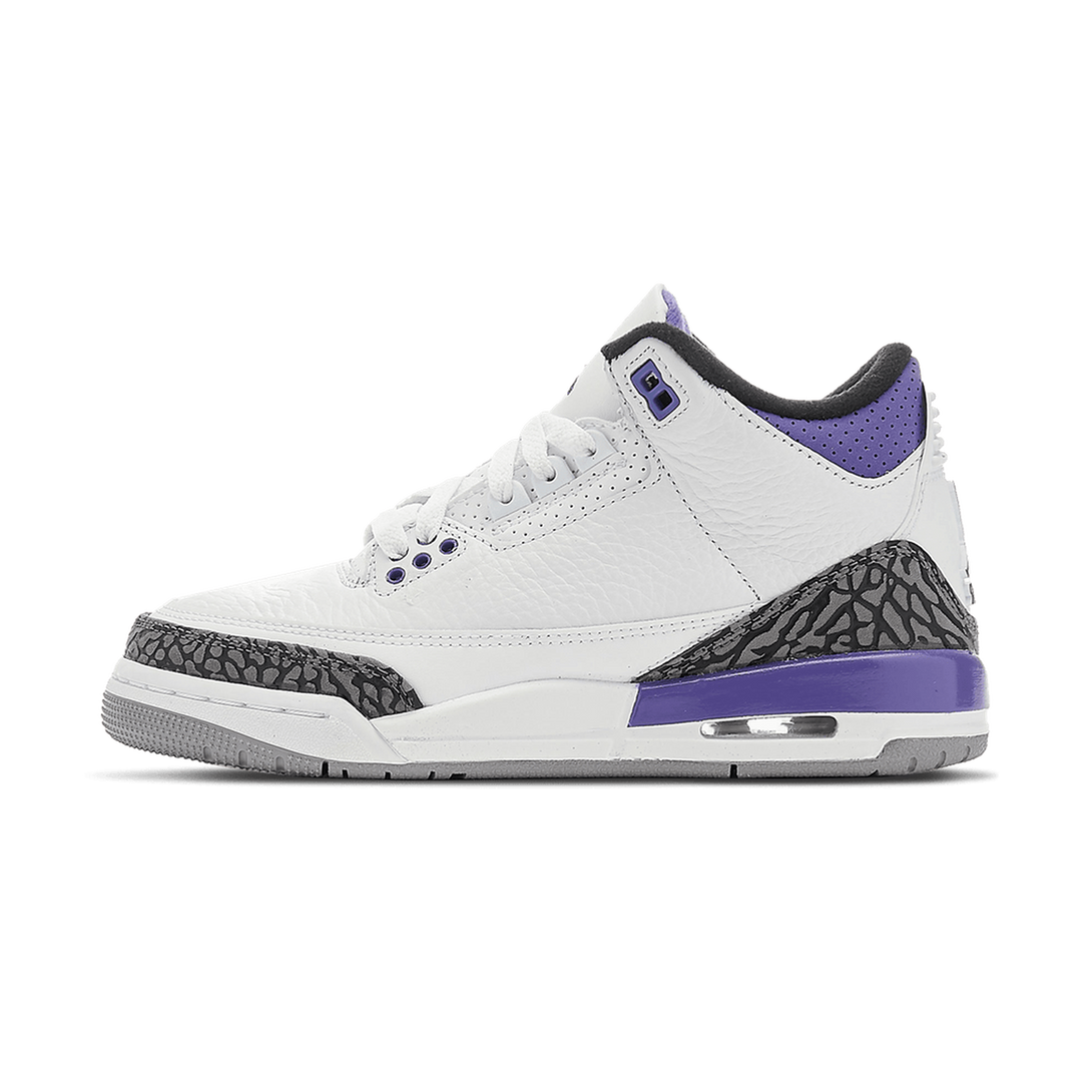 Air Jordan 3 Retro GS 'Dark Iris'- Streetwear Fashion 950 - levefly.com