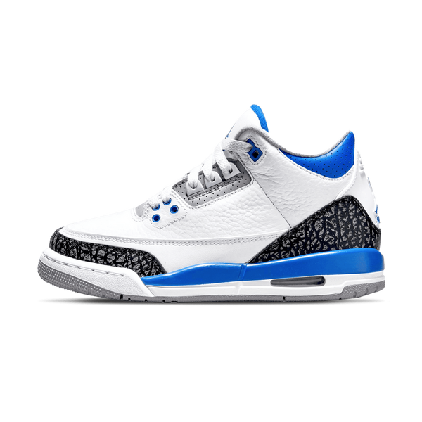 Air Jordan 3 Retro GS 'Racer Blue'- Streetwear Fashion 950 - levefly.com