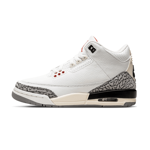 Air Jordan 3 Retro GS 'White Cement Reimagined'- Streetwear Fashion 950 - levefly.com