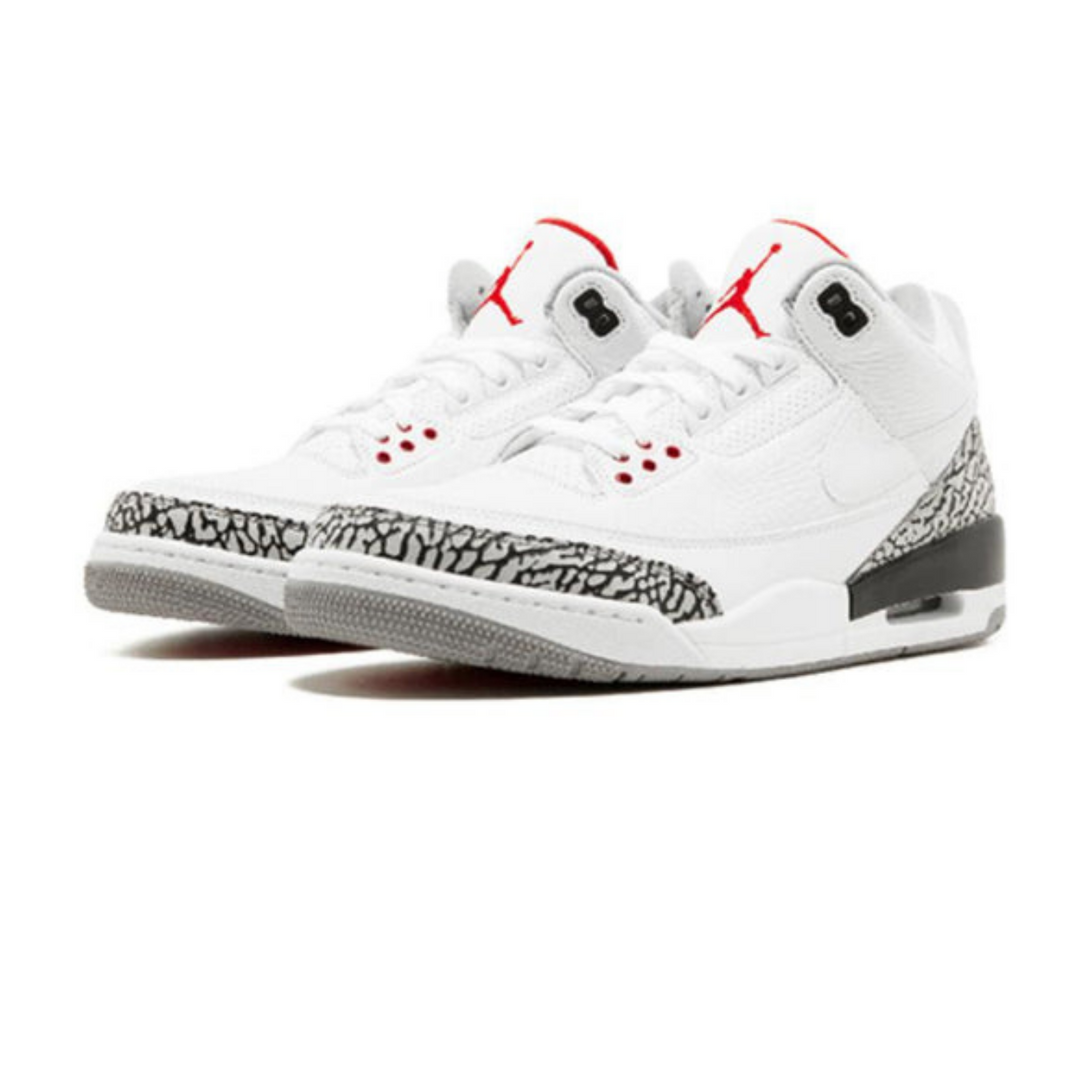 Air Jordan 3 Retro JTH NRG 'White Cement'- Streetwear Fashion 950 - levefly.com