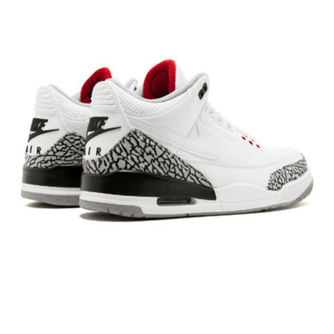 Air Jordan 3 Retro JTH NRG 'White Cement'- Streetwear Fashion 950 - levefly.com