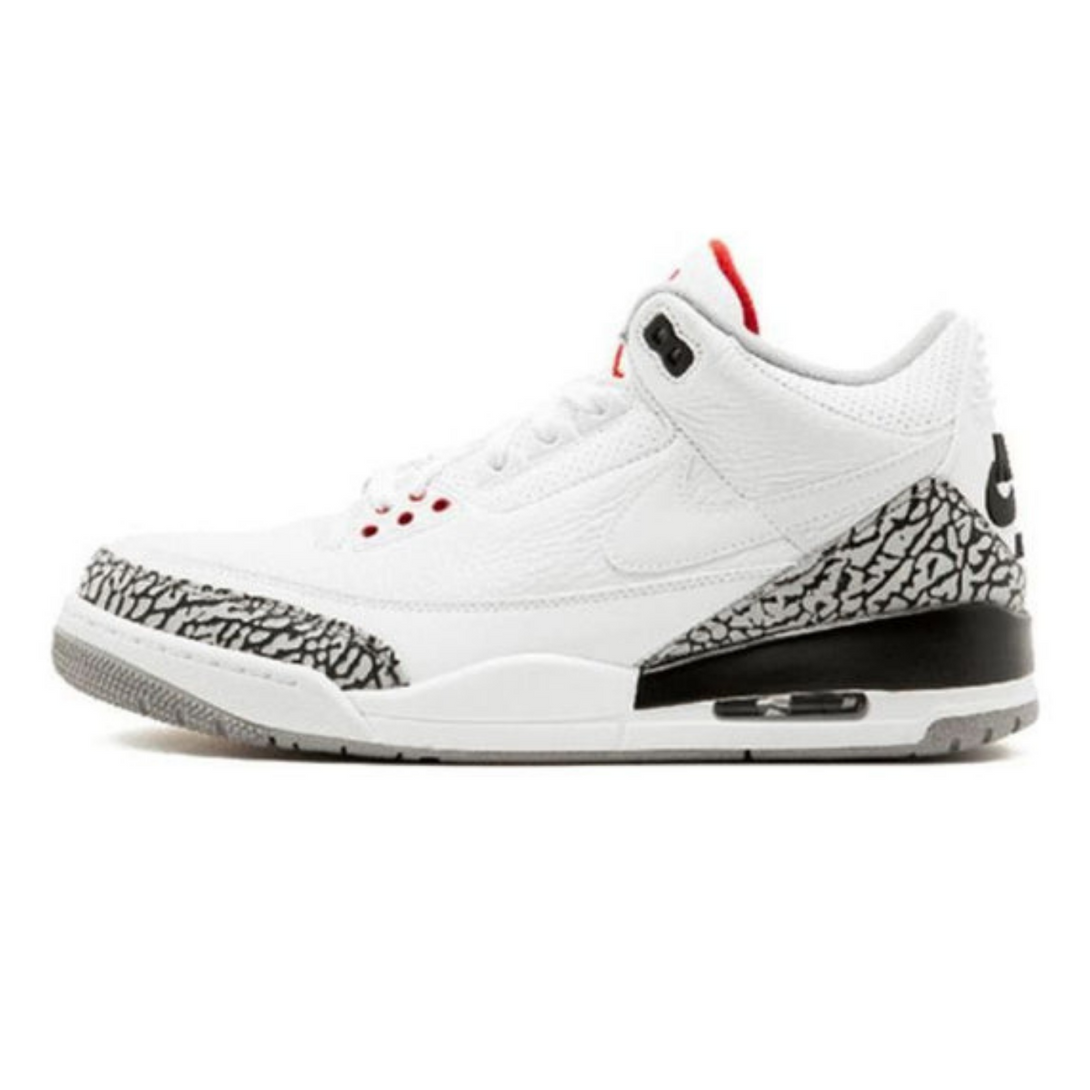 Air Jordan 3 Retro JTH NRG 'White Cement'- Streetwear Fashion 950 - levefly.com