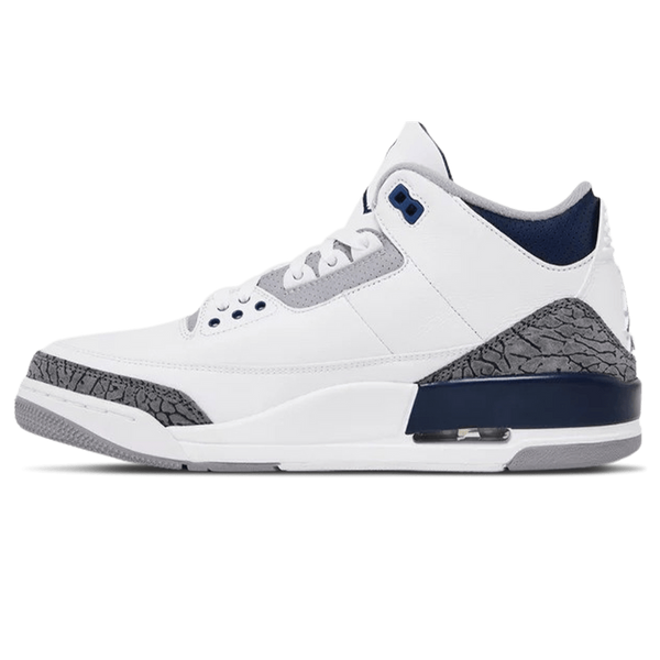 Air Jordan 3 Retro 'Midnight Navy'- Streetwear Fashion 950 - levefly.com