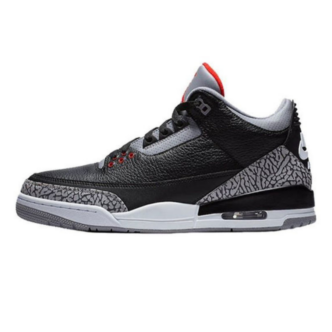 Air Jordan 3 Retro OG 'Black Cement' 2018- Streetwear Fashion 950 - levefly.com