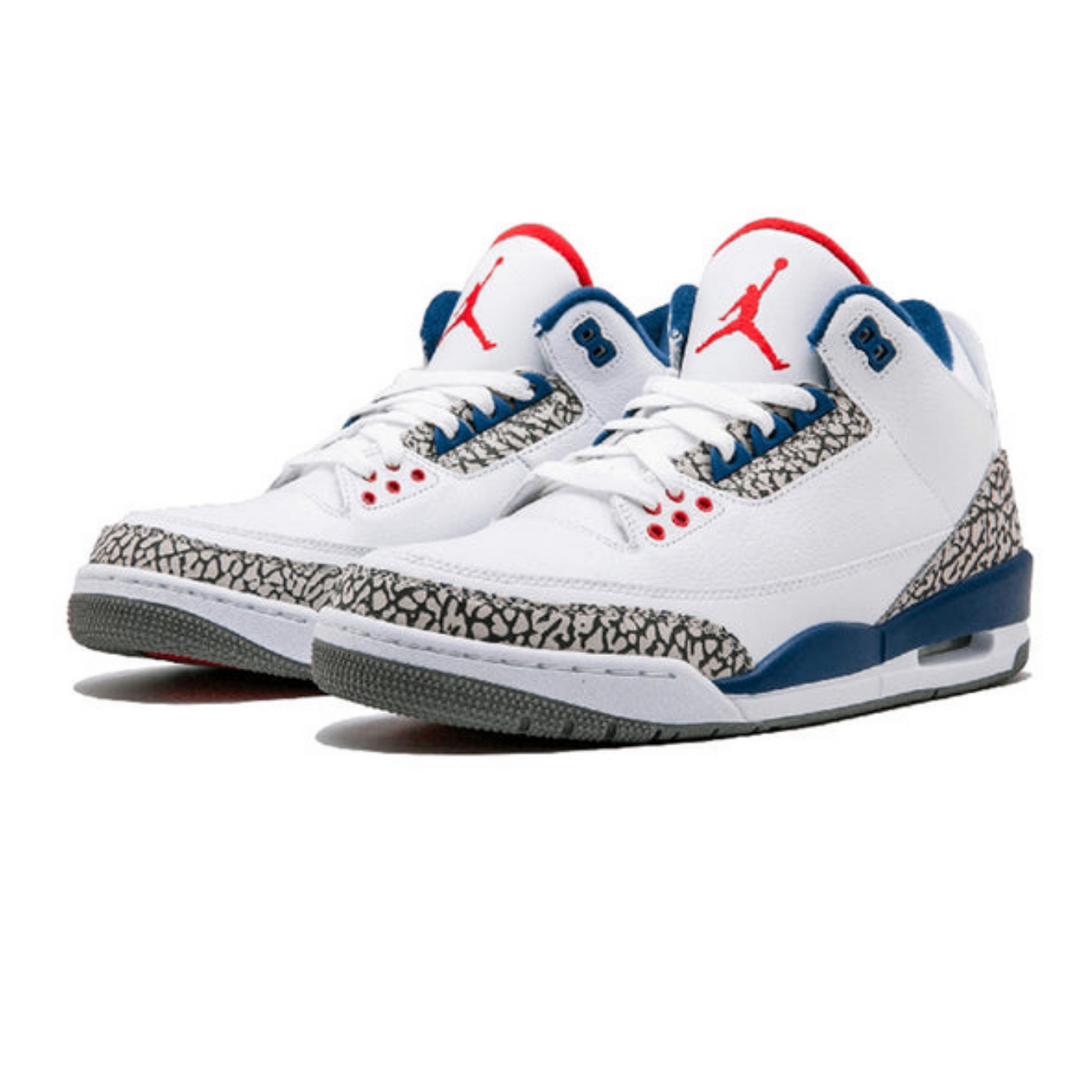 Air Jordan 3 Retro OG 'True Blue'- Streetwear Fashion 950 - levefly.com