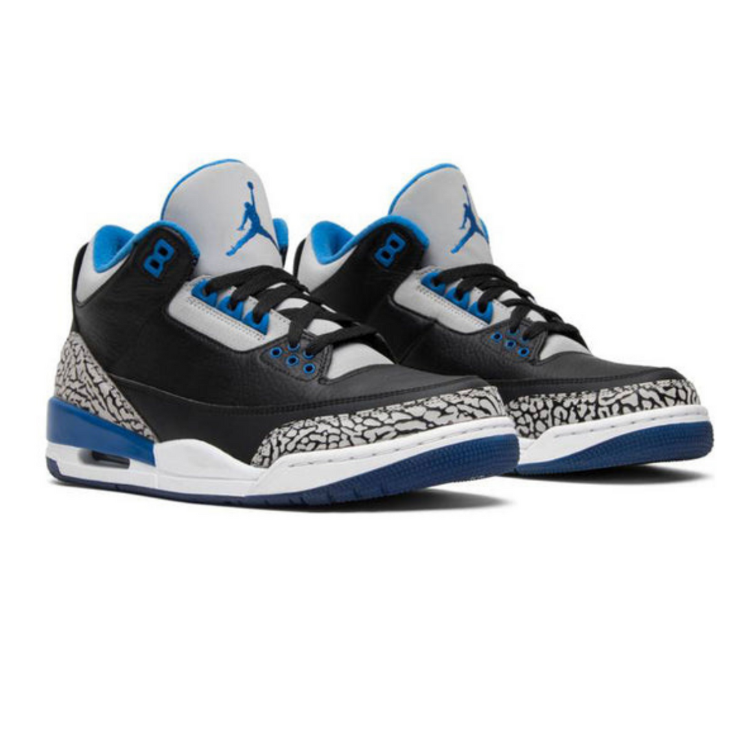 Air Jordan 3 Retro 'Sport Blue'- Streetwear Fashion 950 - levefly.com