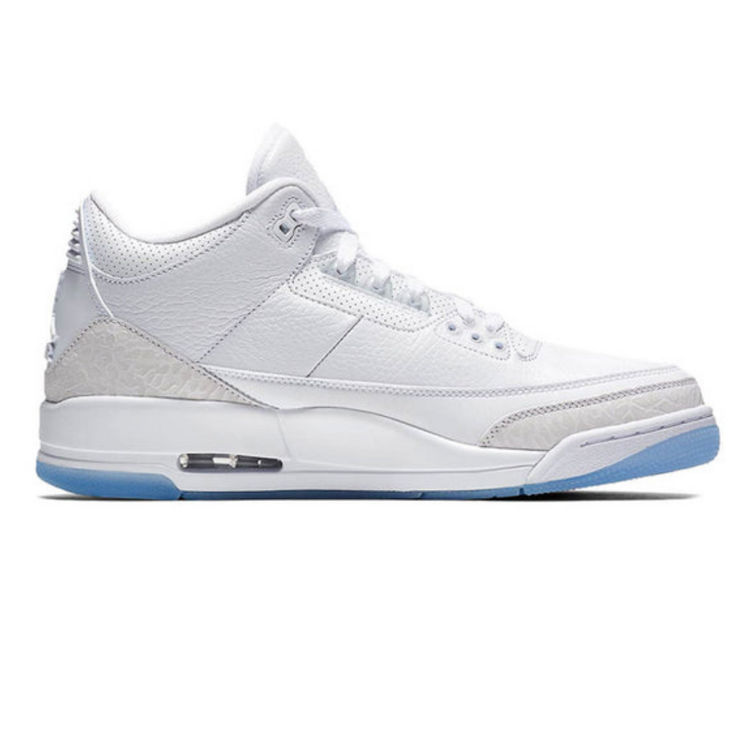 Air Jordan 3 Retro 'Triple White'- Streetwear Fashion 950 - levefly.com