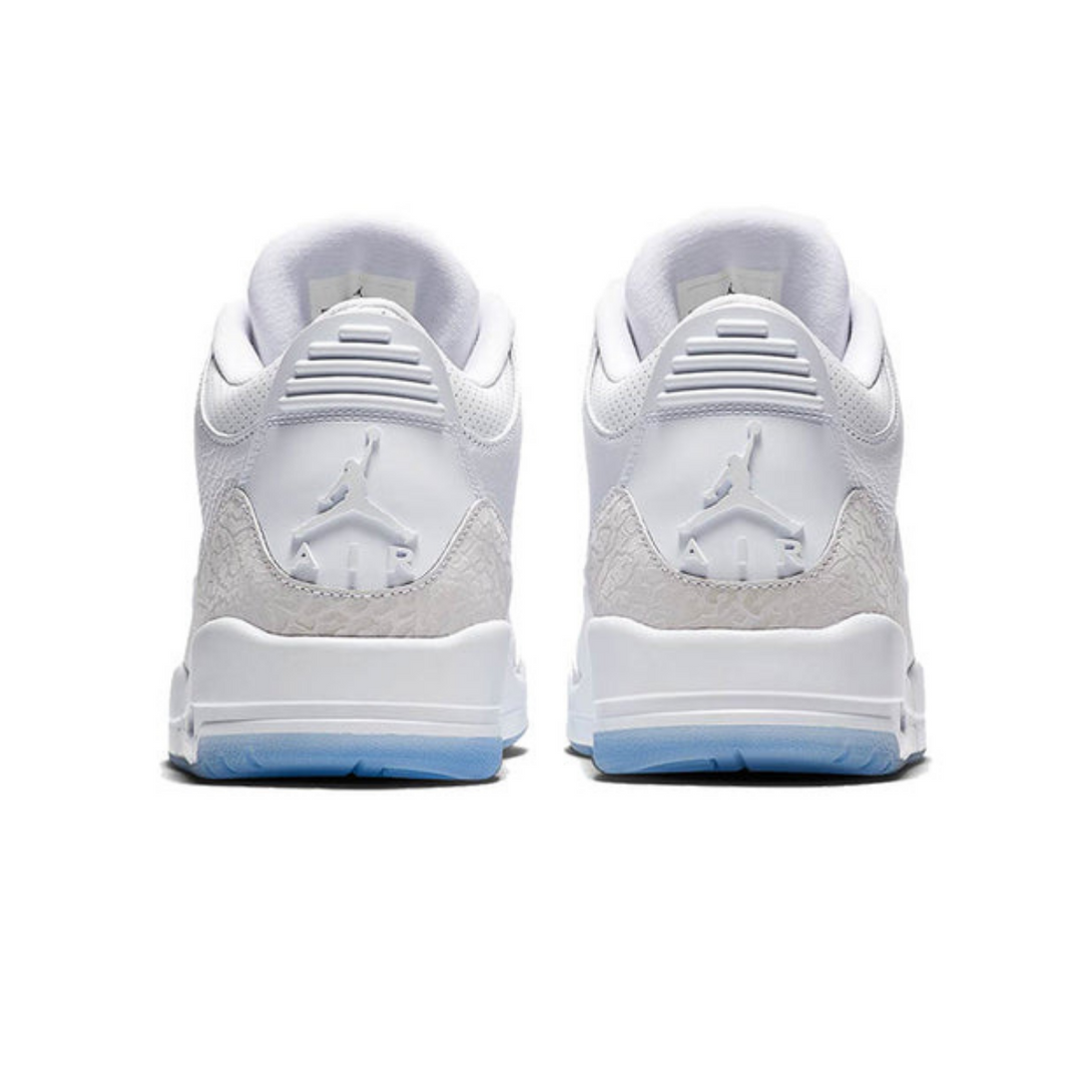 Air Jordan 3 Retro 'Triple White'- Streetwear Fashion 950 - levefly.com