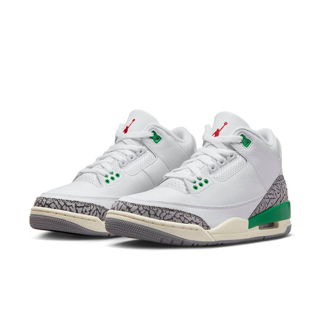 Air Jordan 3 Retro Wmns 'Lucky Green'- Streetwear Fashion 950 - levefly.com