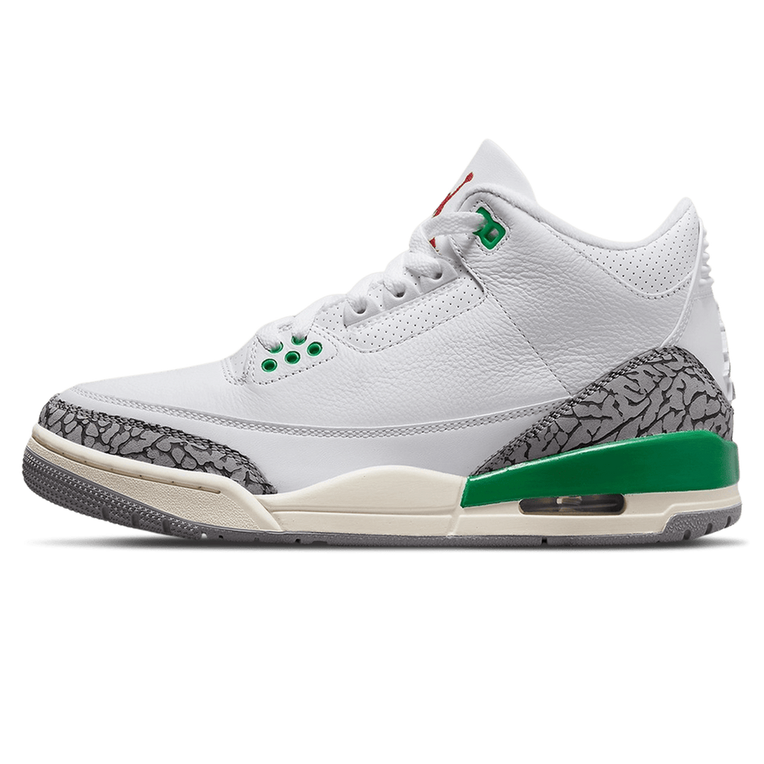 Air Jordan 3 Retro Wmns 'Lucky Green'- Streetwear Fashion 950 - levefly.com