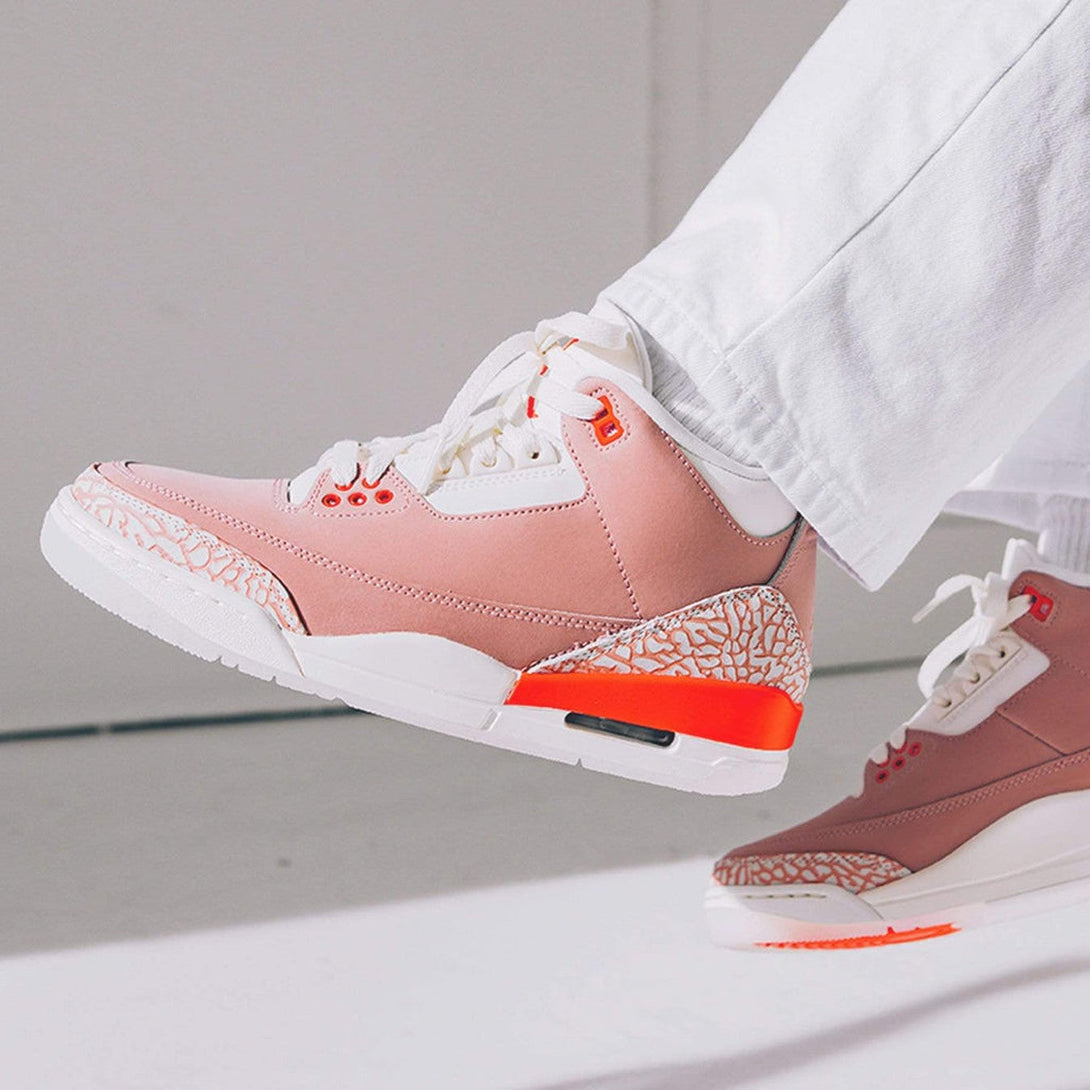 Air Jordan 3 Retro Wmns 'Rust Pink'- Streetwear Fashion 950 - levefly.com