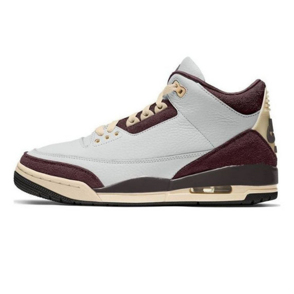 Air Jordan 3 Retro x A Ma Manire 'Burgundy Crush'- Streetwear Fashion 950 - levefly.com