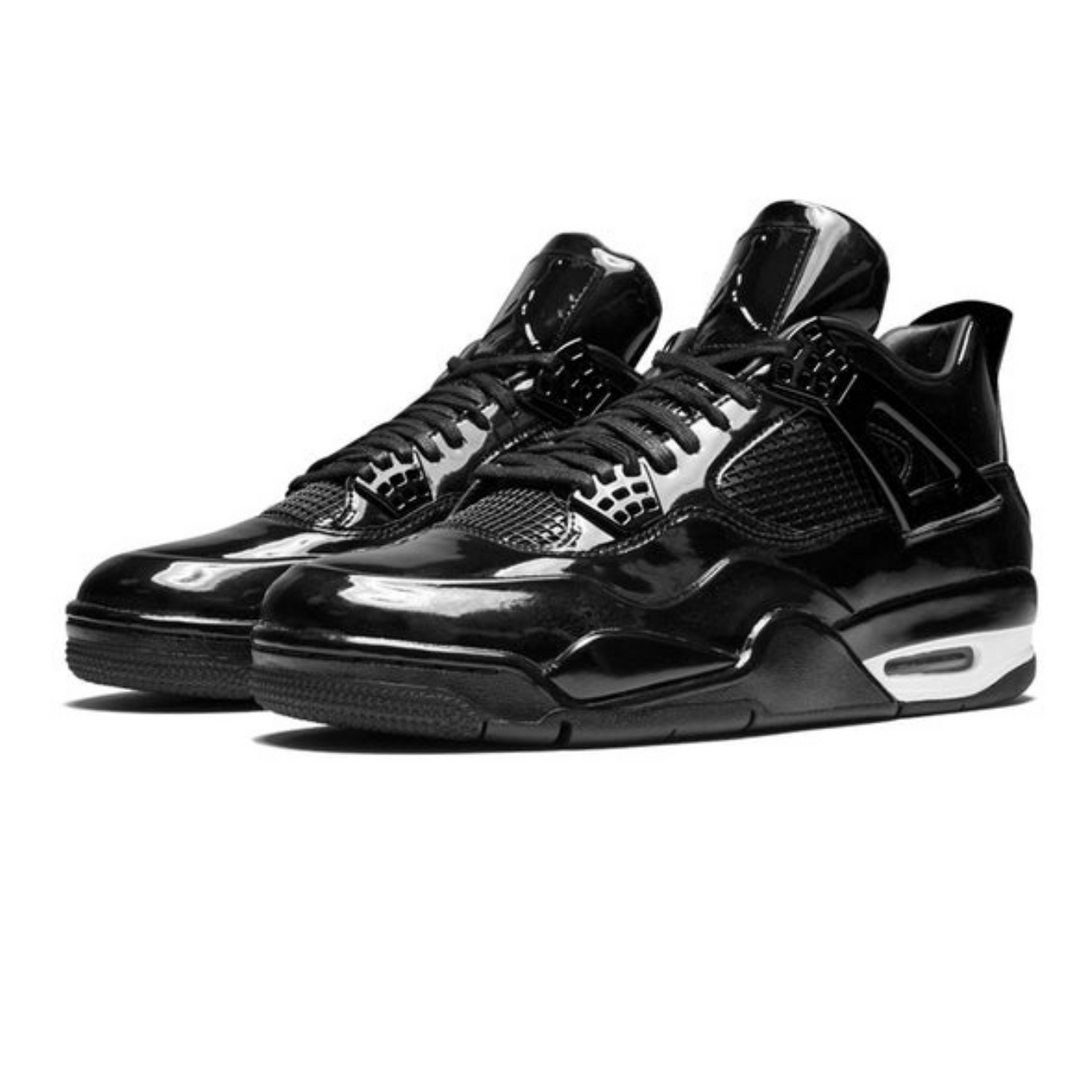 Air Jordan 4 Retro 11Lab4 'Black Patent Leather'- Streetwear Fashion 950 - levefly.com