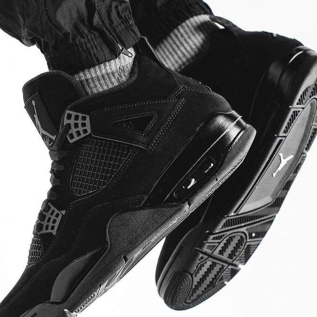 Air Jordan 4 Retro 'Black Cat' 2020- Streetwear Fashion 950 - levefly.com