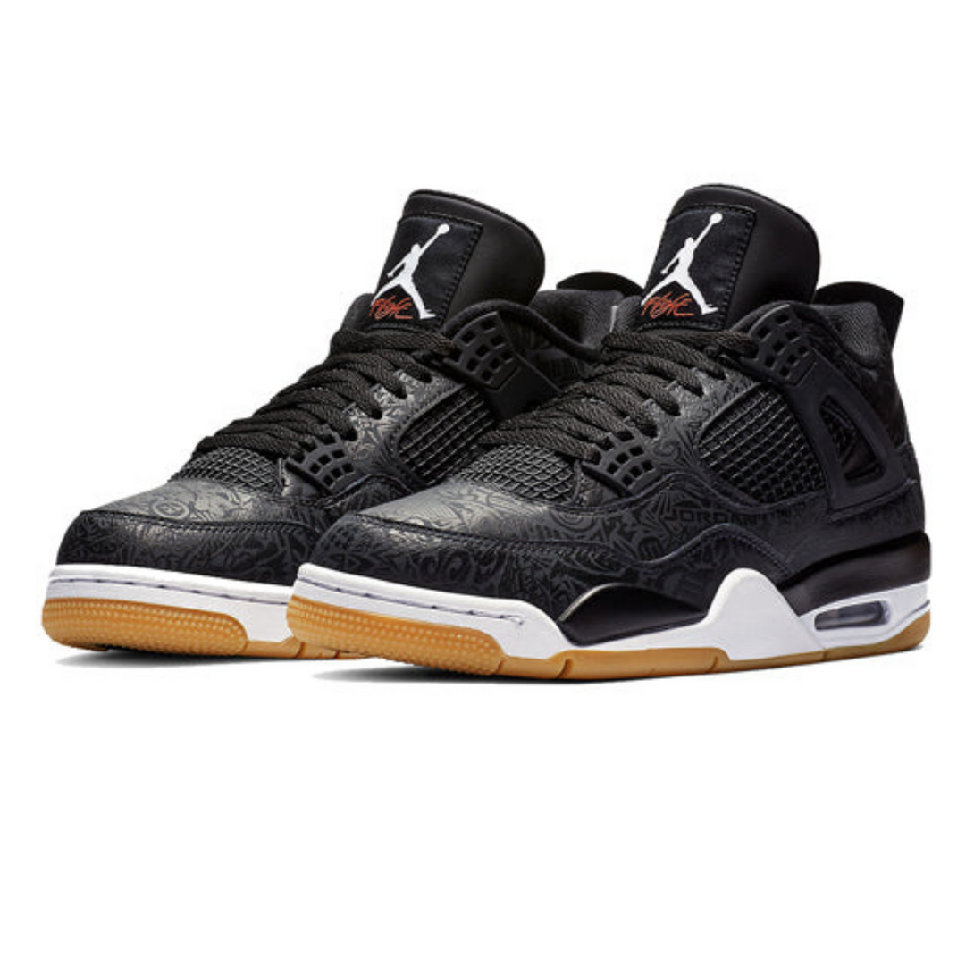 Air Jordan 4 Retro 'Black Laser'- Streetwear Fashion 950 - levefly.com