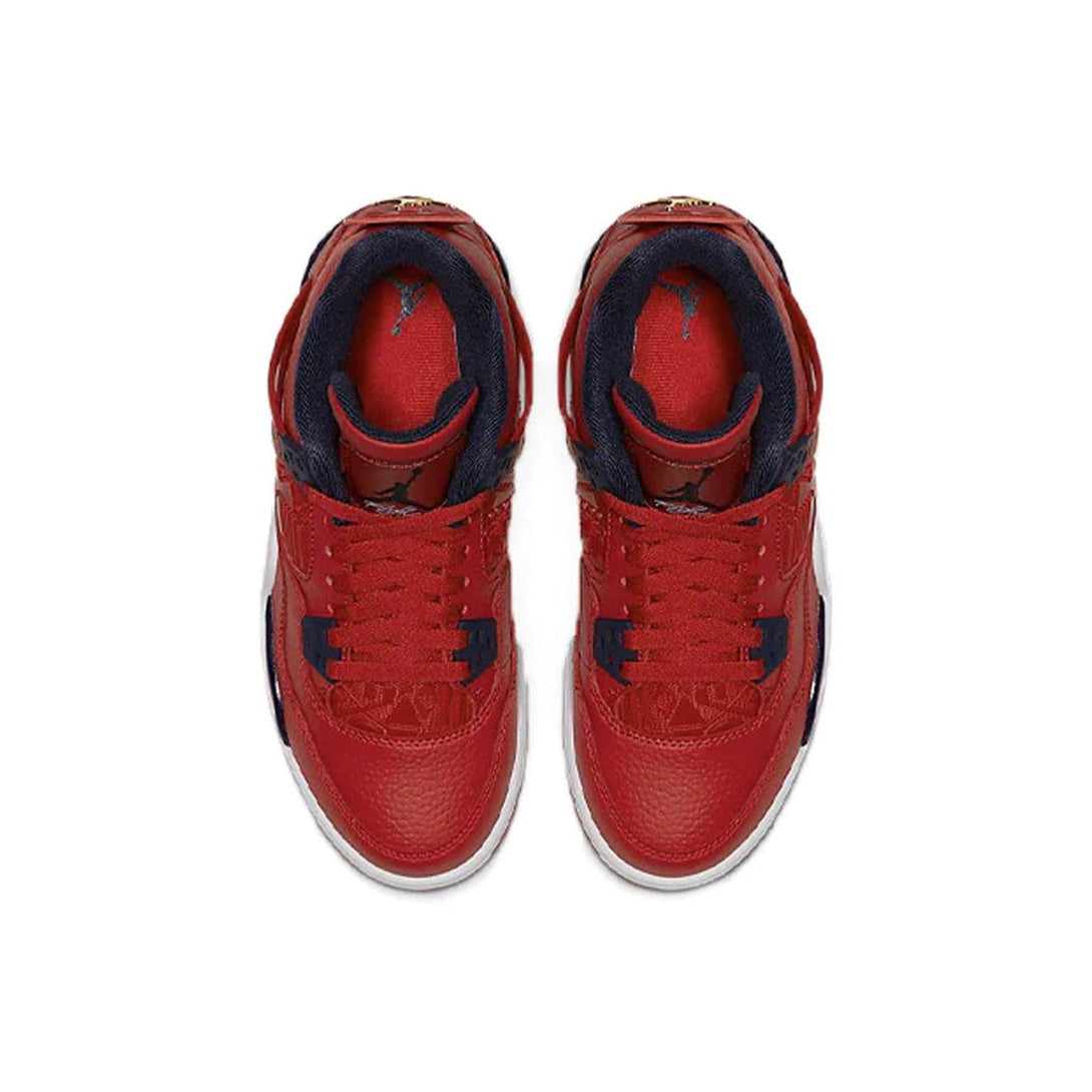 Air Jordan 4 Retro GS 'FIBA'- Streetwear Fashion 950 - levefly.com