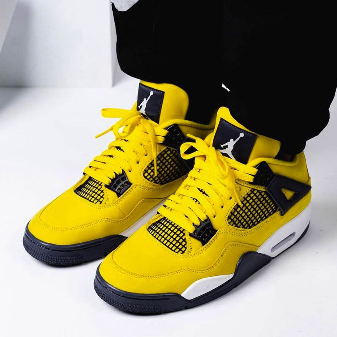 Air Jordan 4 Retro 'Lightning' 2021- Streetwear Fashion 950 - levefly.com