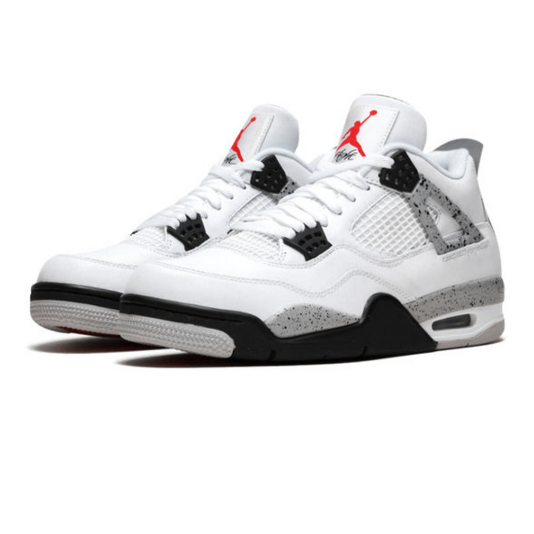 Air Jordan 4 Retro OG 'White Cement'- Streetwear Fashion 950 - levefly.com