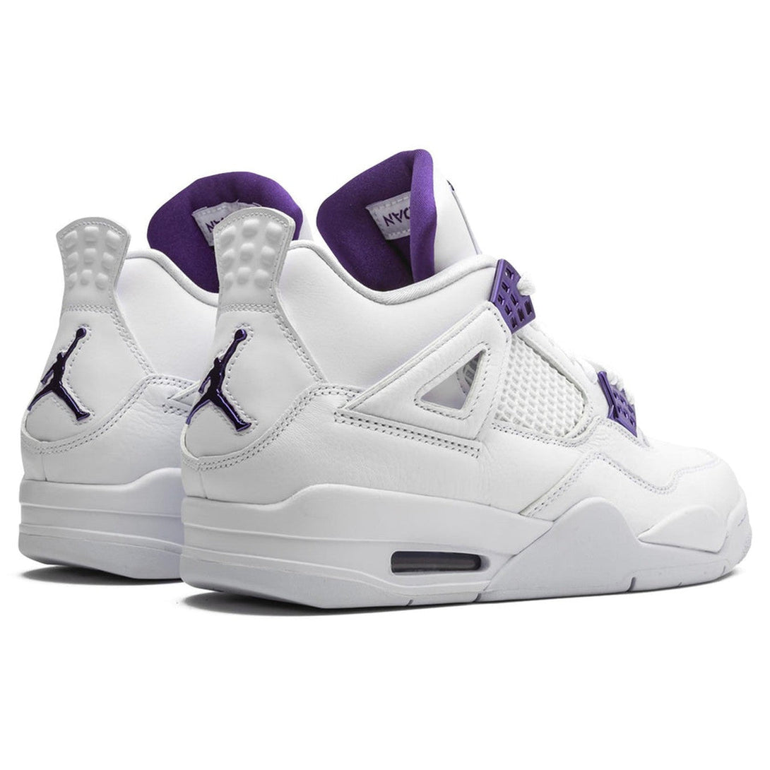 Air Jordan 4 Retro 'Purple Metallic'- Streetwear Fashion 950 - levefly.com