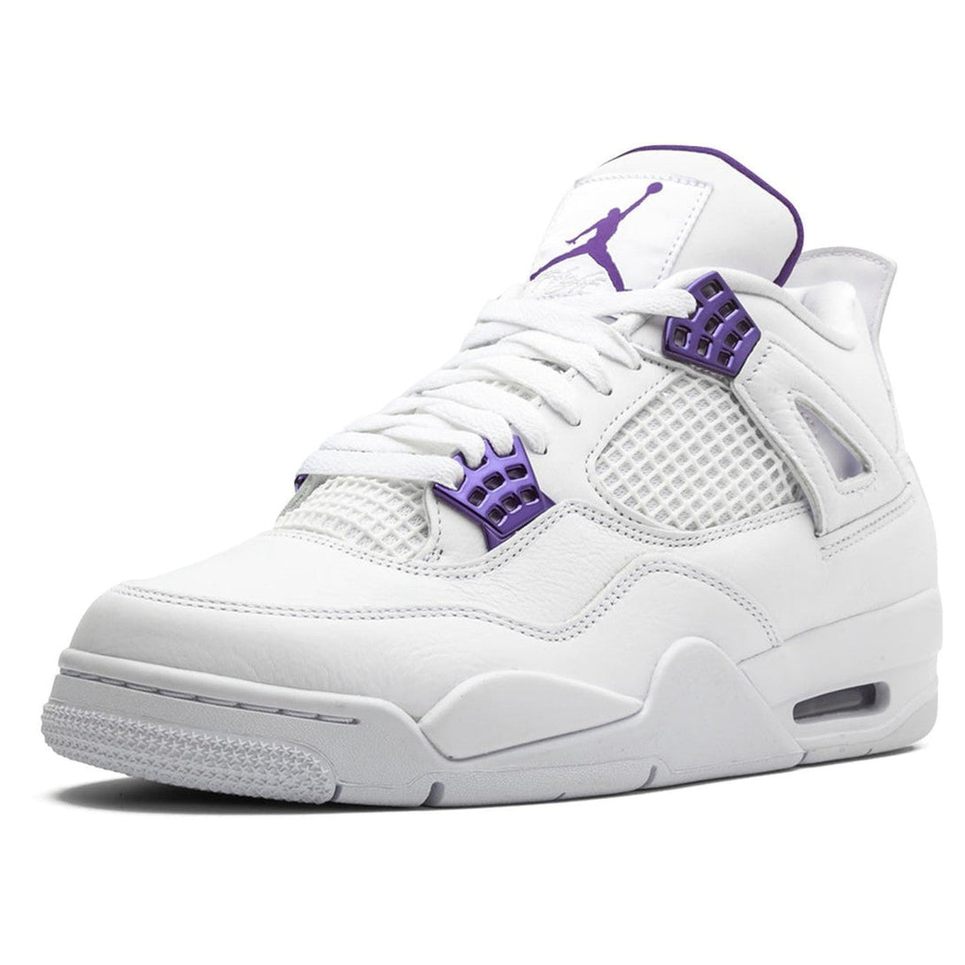 Air Jordan 4 Retro 'Purple Metallic'- Streetwear Fashion 950 - levefly.com