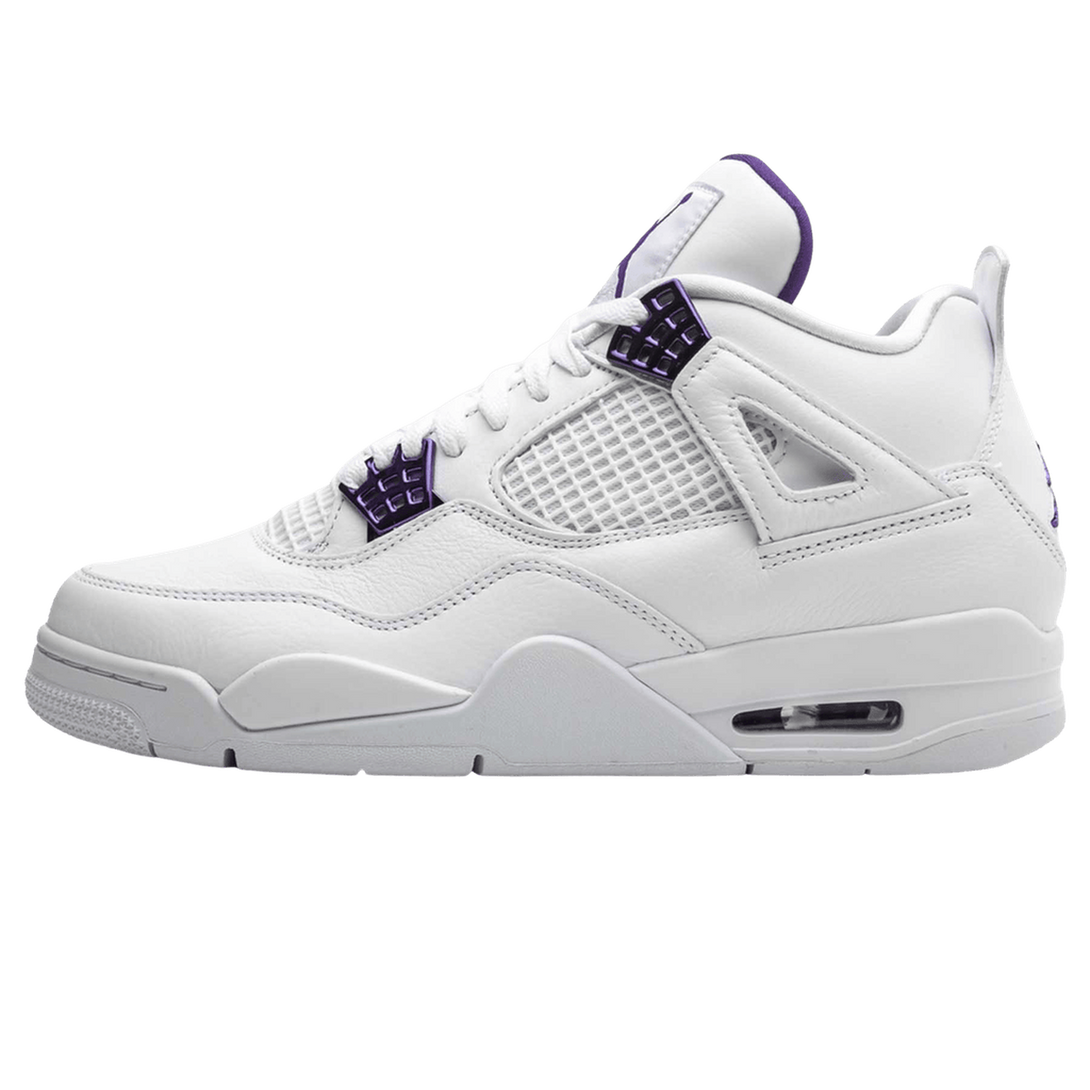 Air Jordan 4 Retro 'Purple Metallic'- Streetwear Fashion 950 - levefly.com