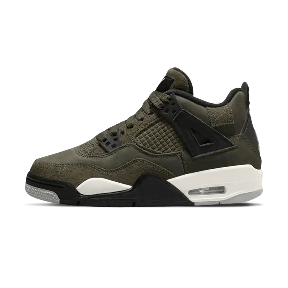 Air Jordan 4 Retro SE GS 'Craft - Olive'- Streetwear Fashion 950 - levefly.com