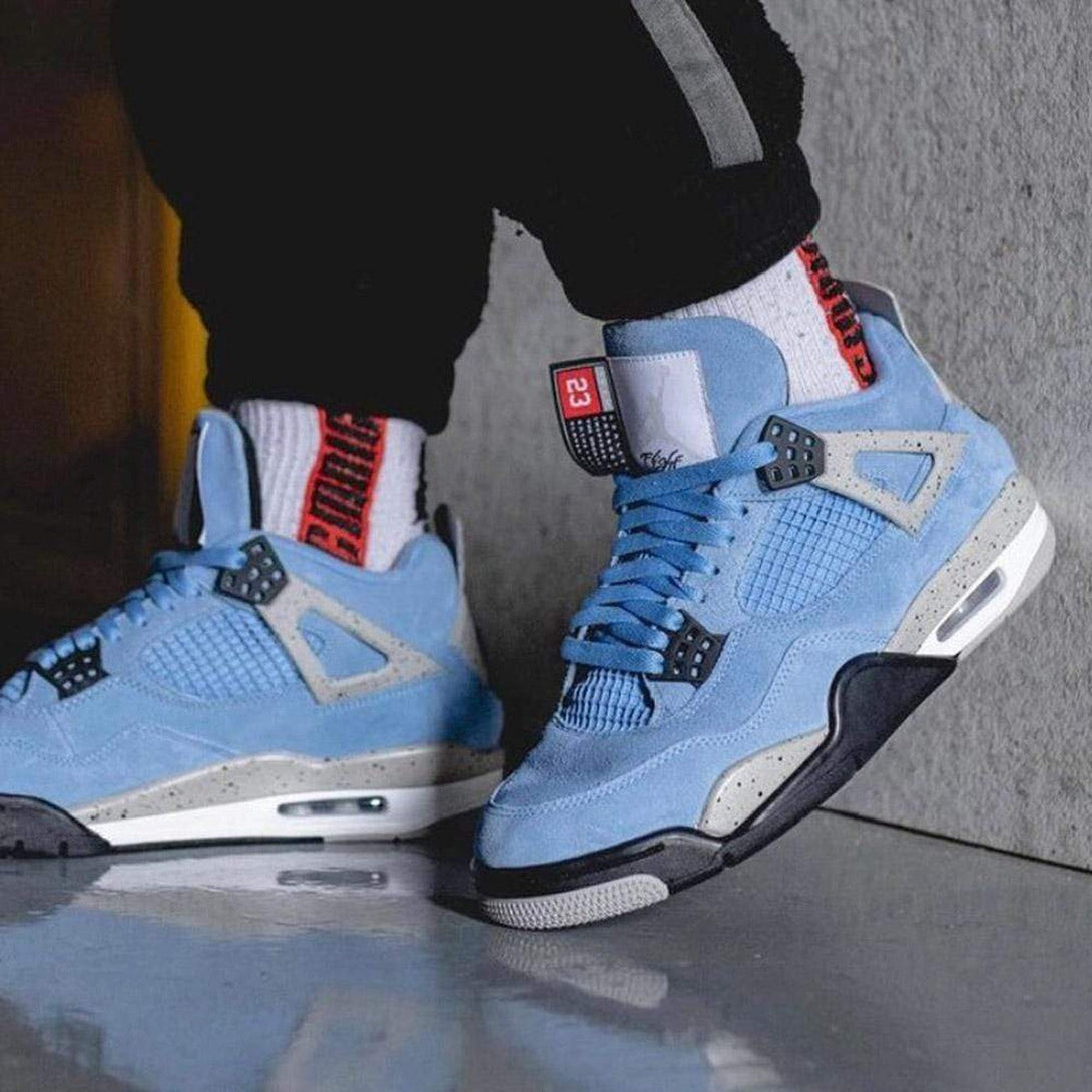 Air Jordan 4 Retro 'University Blue'- Streetwear Fashion 950 - levefly.com