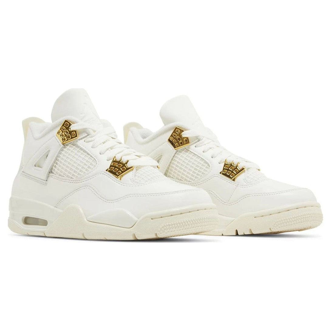 Air Jordan 4 Retro Wmns 'Metallic Gold'- Streetwear Fashion 950 - levefly.com