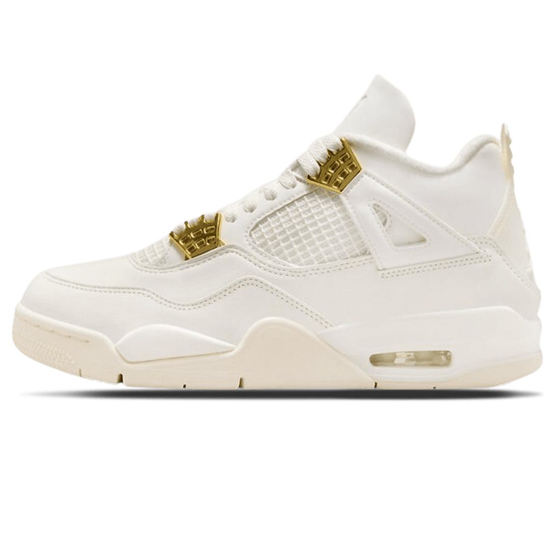 Air Jordan 4 Retro Wmns 'Metallic Gold'- Streetwear Fashion 950 - levefly.com