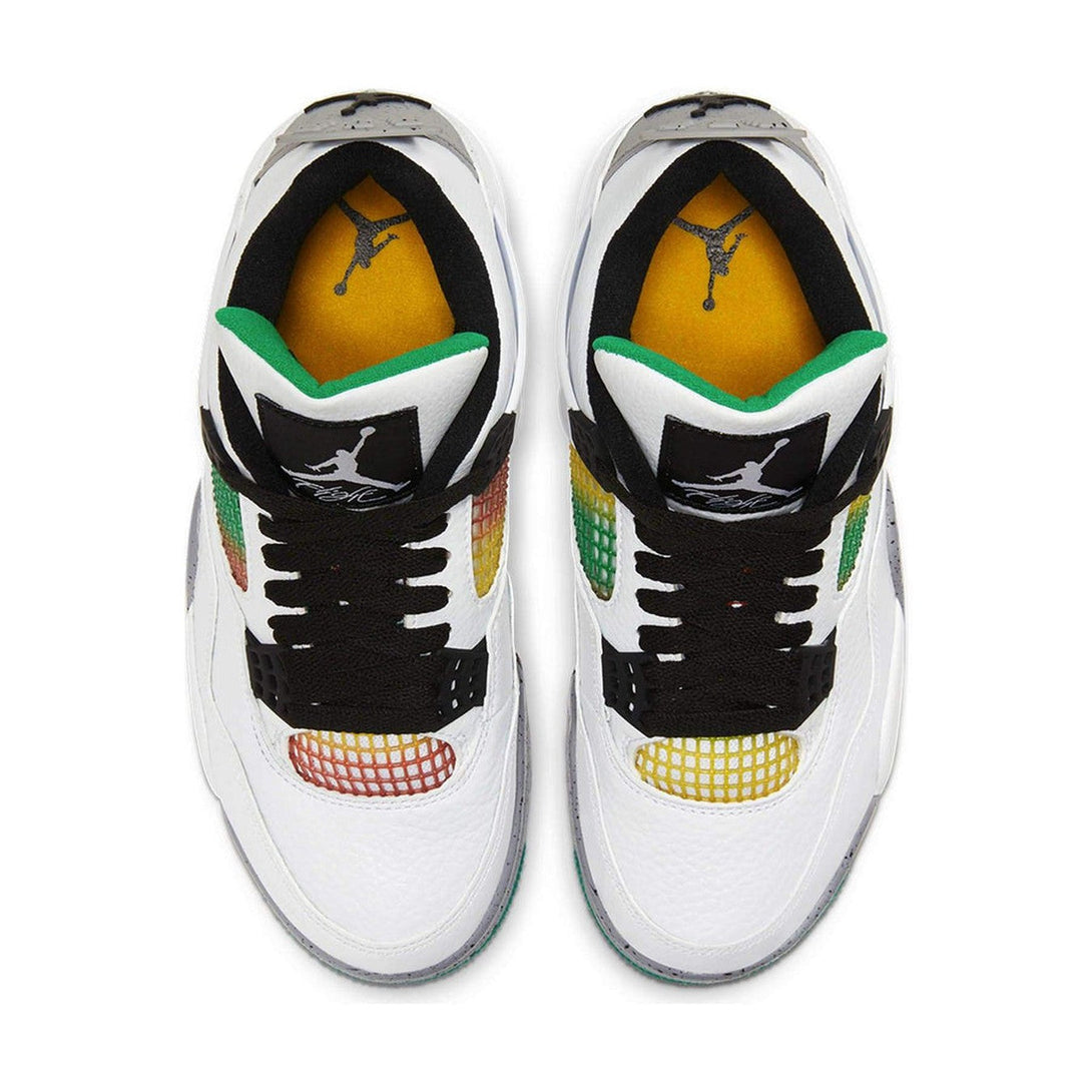 Air Jordan 4 Wmns Retro 'Rasta'- Streetwear Fashion 950 - levefly.com