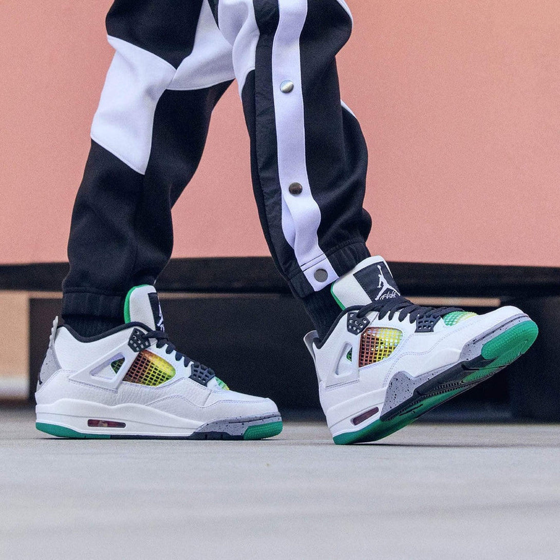 Air Jordan 4 Wmns Retro 'Rasta'- Streetwear Fashion 950 - levefly.com