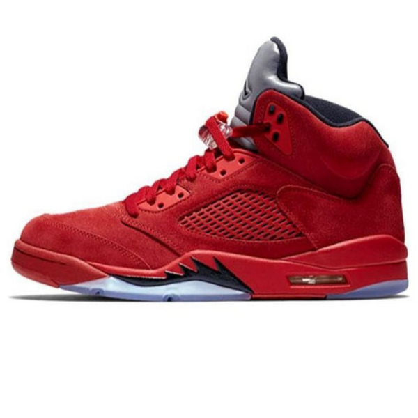 Air Jordan 5 Retro 'Red Suede'- Streetwear Fashion 950 - levefly.com